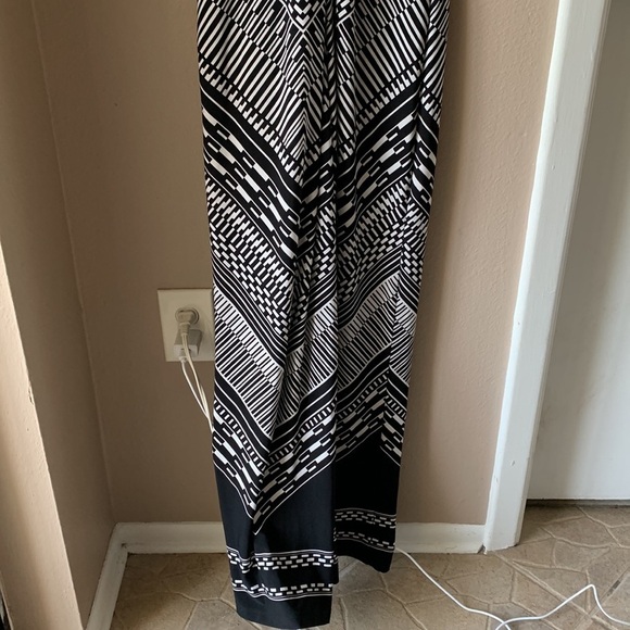 CALVIN KLEIN Black and White Geometric Print Jumpsuit - Picture 7 of 7